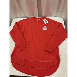 NWT! Pressbox 2024 Ohio State Buckeyes Champs Sweatshirt Women's Sz Large Red